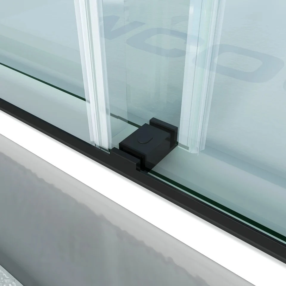 Soft-Close Double Sliding Frameless Shower Door