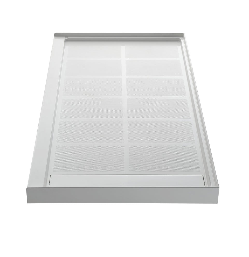 Solid Surface Left Drain Shower Base