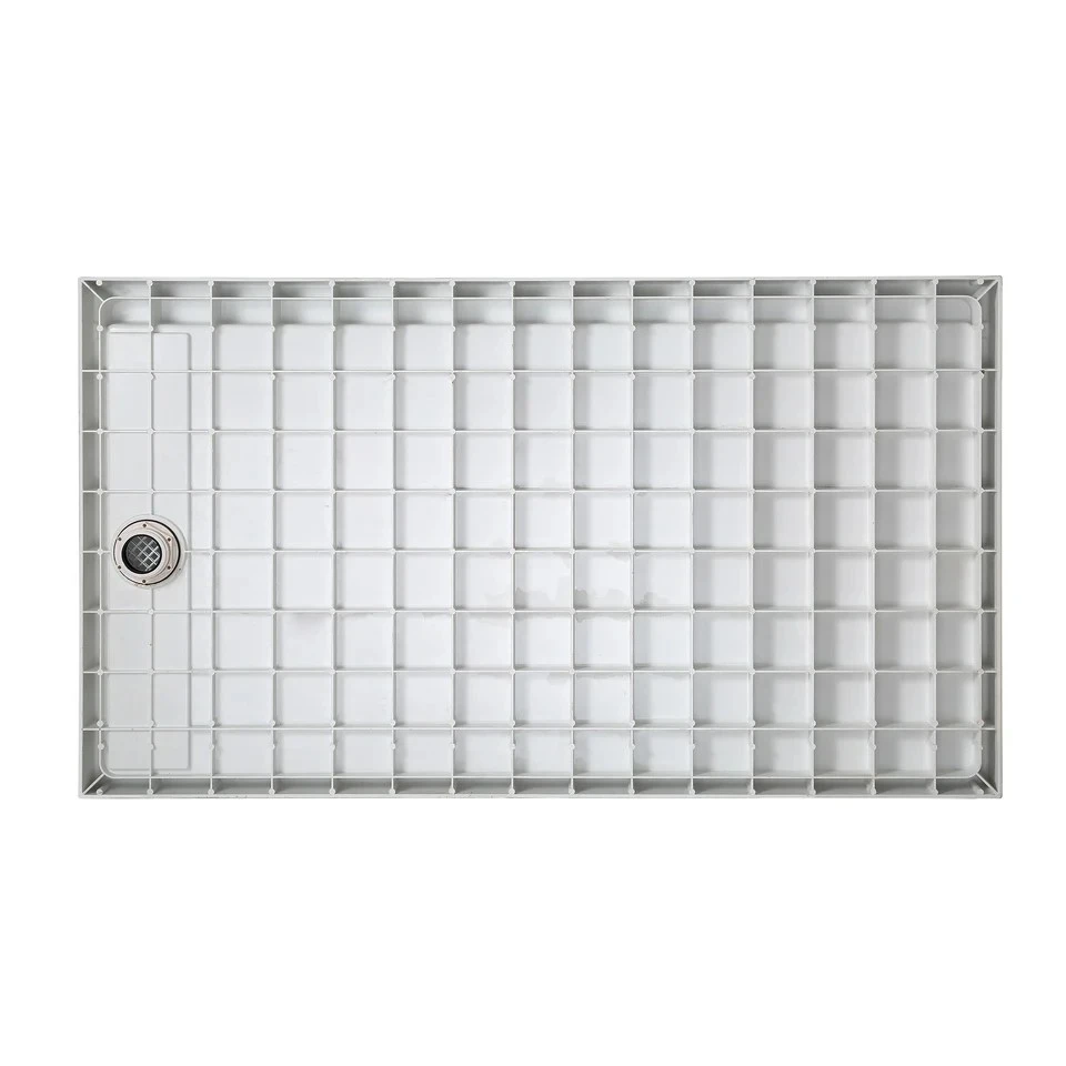Solid Surface Right Drain Shower Base