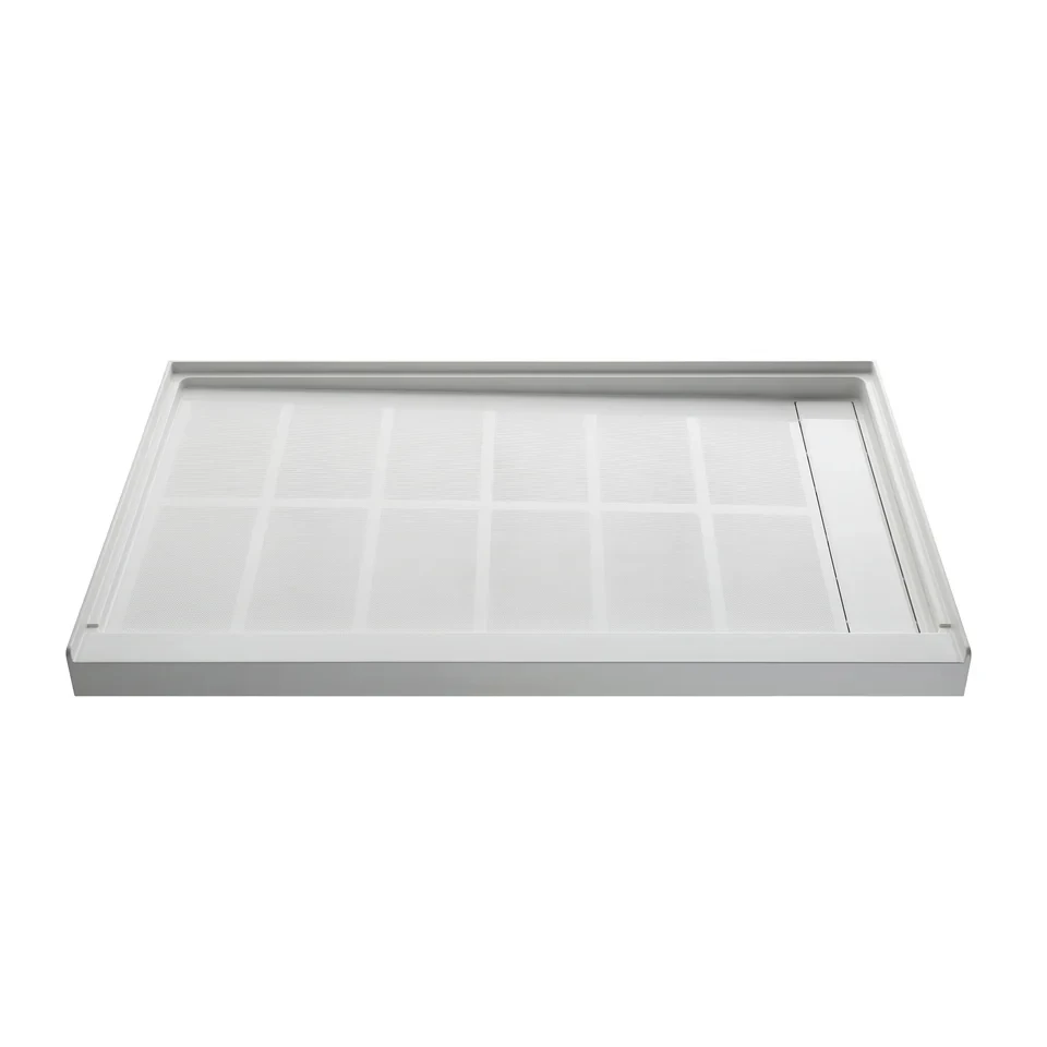 Solid Surface Right Drain Shower Base
